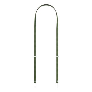 Apple Crossbody Strap, 108/208 cm, Újrahasznosított PET-fonal, Zöld, Mobiltelefon-nyakpánt