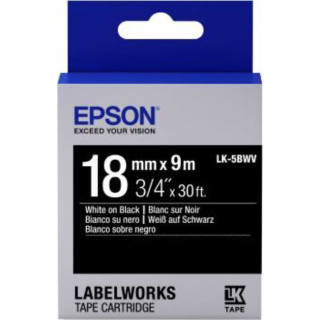 Epson LK-5BWV címkéző szalag Fekete alapon fehér