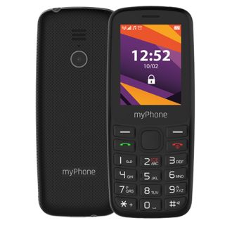 myPhone 6410, 6,1 cm (2.4"), 4G LTE, DualSIM, 64/128 MB, Fekete, Mobiltelefon