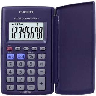 Casio HL-820VER számológép Hordozható Alap számológép Kék
