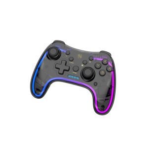 iBox IGP5, Nintendo Switch/OLED/Lite, Mobil, PC, RGB, Bluetooth, Fekete-Átlátszó, Vezeték nélküli kontroller