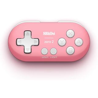 8Bitdo Zero 2, Nintendo Switch, PC, Mobil, Rózsaszín, Vezeték nélküli kontroller