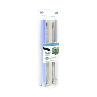 3Doodler CREATE FILAMENT PLA 3 COLORS PL-CLEAR-75 Polilaktánsav (PLA) Fluoreszcens kék, Átlátszó, Fehér 2 g