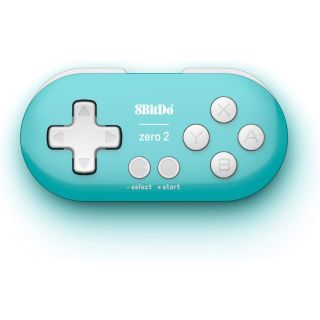 8Bitdo Zero 2, Nintendo Switch, PC, Mobil, Türkizkék, Vezeték nélküli kontroller