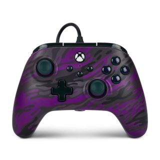 PowerA Advantage Wired, Xbox Series X|S, Xbox One, PC, Purple Camo, Vezetékes kontroller (Értékcsökkent)