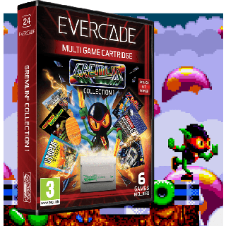 Evercade #24, Gremlin Collection 1, 6in1, Retro, Multi Game, Játékszoftver csomag