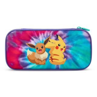 PowerA Slim Case, Nintendo Switch/Lite/OLED, Tie-Dye Pikachu & Eevee, Konzol védőtok