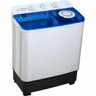 Brock WM 7502 WH, 480W, Max 7.5 kg kapacitás, Időzítő, Centrifugálás, Fehér-Kék, Mosógép