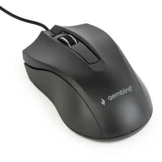Gembird MUS-3B-01, 1000 DPI, USB, 1.35m fekete egér