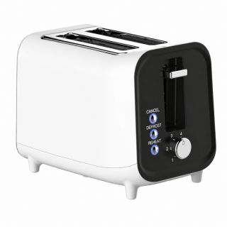 Oliver Voltz OV51440H, 800 W, 2 szeletes, Olvasztás, Újramelegités, Fehér, Multifunkciós kenyérpiritó
