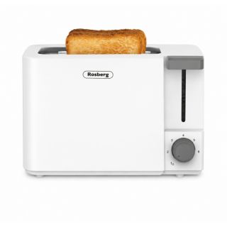 Rosberg R51440F, 700 W, 2 szeletes, 6 sütési szint, Morzsatálca, Műanyag, Fehér, Kenyérpiritó