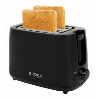 Brock BT 1007 BK, 700 W, 2 szeletes, 5 fokozat, Fekete, Kenyérpirító