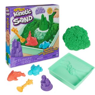 Kinetic Sand KNS ACK Sandbox Set V2 Green FR GML kézműves játék