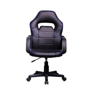 Iris GCH101BK Class 2 gázemelő, 630 mm háttámla, műbőr bevonat fekete-kék gamer szék