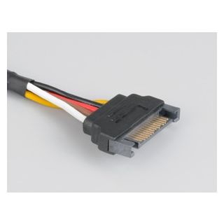 Akasa Sata Extension Fekete 0,3 M tápkábel