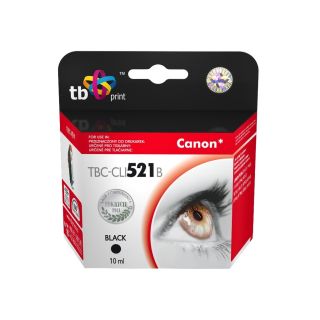 TB Print TBC-CLI521B festékkazetta 1 db Kompatibilis Fekete