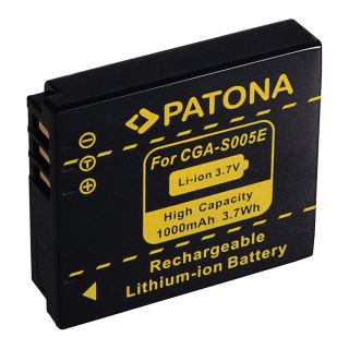 Patona PT1041 Panasonic CGA-S005 fényképezőgép akkumulátor 1000 mAh