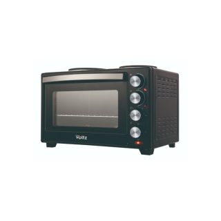 Oliver Voltz OV51441F40, 3200 W, 40 liter, Dupla üveg, 2 Beépitett főzőlap, 100-230 °C, Fekete, Elektromos sütő
