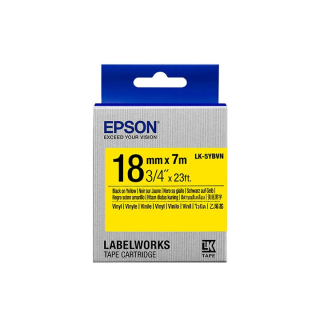 Epson LK-5YBVN TAPES VINYL LABEL TAPE címkéző szalag Sárgán fekete