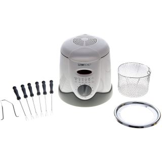 Clatronic FFR 2916 1 L, 80-190 °C fehér-szürke olajsütő/fondue készítő