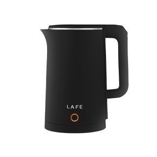 LaFe DoubleW, 1,8 L, 1800 W, Dupla fal, Cool touch, Vízszürő, Műanyag/Acél, Fekete, Elektromos vízforraló