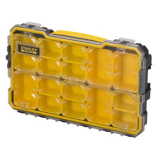 Stanley FMST1-75779 szerszámosláda Apró alkatrészes doboz Polikarbonát (PC) Fekete, Sárga