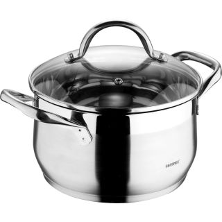 Bergner BG-6507 nyeles lábas 3,3 L Kör Rozsdamentes acél