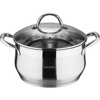 Bergner BG-6508 nyeles lábas 5,6 L Kör Rozsdamentes acél
