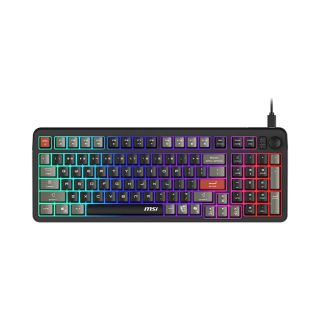 MSI FORGE GK110 billentyűzet Játék USB QWERTY Amerikai angol Fekete