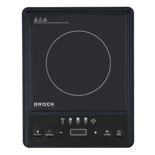 Brock HP 2009, 2000W, 1-zónás, Hordozható, Kerámia, Fekete, Indukciós főzőlap
