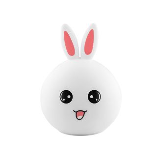 Tracer Bunny, RGB LED világítás, 5 színtónus, 4 világítási mód, Vezeték nélküli, Éjszakai lámpa
