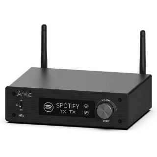 Arylic H50 Wifi Ethernet USB AUX BT Multifunkcionális Fekete médialejátszó
