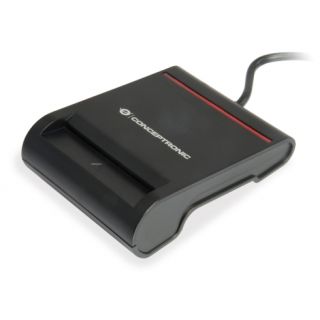 Conceptronic SCR01B chipkártya olvasó USB USB 2.0 Fekete
