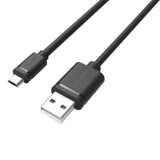 UNITEK Y-C455GBK USB kábel USB 2.0 2 M USB A Micro-USB B Fekete
