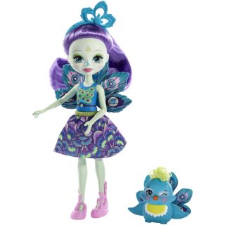 Mattel Enchantimals Mini Doll - Patter Peacock & Flap (FXM74)