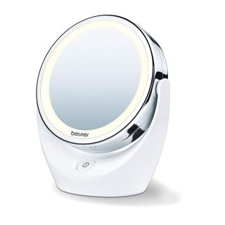 Beurer BS 49 11 cm átmérő, 12 LED, 5 x nagyítás Fehér-Ezüst kozmetikai tükör