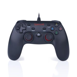 Redragon Saturn G807, PC (Windows), Turbó funkció, Vibrációs motor, USB, Fekete, Vezetékes kontroller