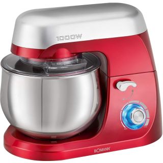 Bomann KM 6009 CB 5 l, 1000 W piros-inox konyhai robotgép