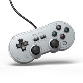 8Bitdo SN30 Pro Wired, Nintendo Switch, PC, Raspberry Pi, Steam, USB, Szürke, Vezetékes kontroller