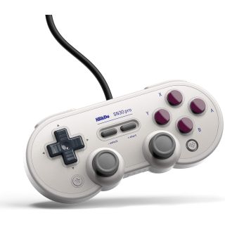 8Bitdo SN30 Pro Wired, Nintendo Switch, PC, Raspberry Pi, Steam, USB, Retro, Vezetékes kontroller