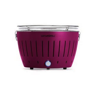 LotusGrill G34 U PU grillsütő Barbecue sütő Vízforraló Faszén (fűtőanyag) Lila