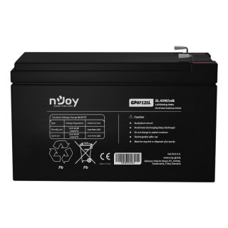 nJoy GP07121L Zárt savas ólom (VRLA) 12 V UPS akkumulátor
