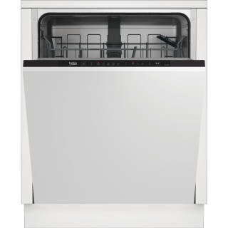 Beko DIN35320, 262 kWh / év, 48 dB, 13 Teríték, 5 Program, Teljesen Beépíthető, (E), Fehér mosogatógép
