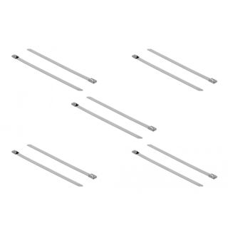 DeLOCK 18775 Kioldható kötegelő Rozsdamentes acél 10 db