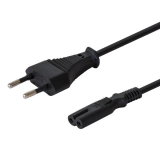 Savio CL-97 Fekete 1,2 M E IEC C7 tápkábel
