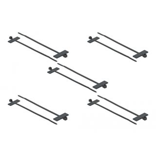 DeLOCK 18958 Párhuzamos nyílású kötegelő Poliamid Fekete 10 db