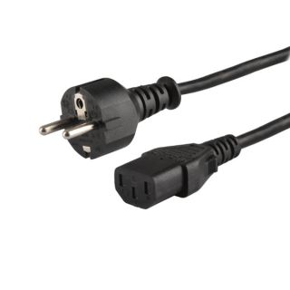 Savio CL-89 Fekete 1,2 M IEC C13 IEC Type E (3.4 mm, 3.1 mm) tápkábel