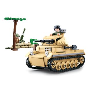Sluban WWII német Panzer II tank építőszett 356 db M38-B0691