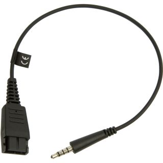 Jabra 8800-00-99 csatlakozó átlakító Quick Disconnect (QD) 3.5 mm Fekete
