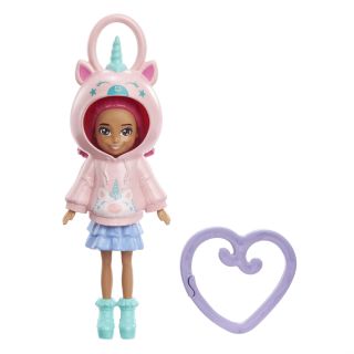 Mattel Polly Pocket: Hoodie Buddy - Unicorn Doll (HKW02)